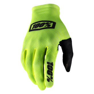 100%® - Celium V2 Men's Gloves (Medium, Fluo Yellow)