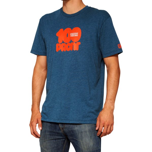 100%® - Donut Men's Tee (Small, Deep Sea Heather)