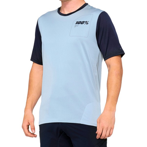 100%® - Ridecamp V2 Men's Jersey (Small, Slate Blue/Navy)