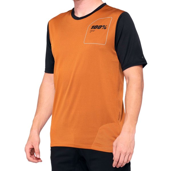 100%® - Ridecamp V2 Men's Jersey (Medium, Terracota/Black)