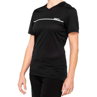 100%® - Ridecamp Women's Jersey (Small, Black/Gray)