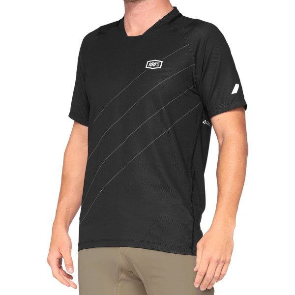 100%® - Celium Jersey (Medium, Dark Gray/Black)