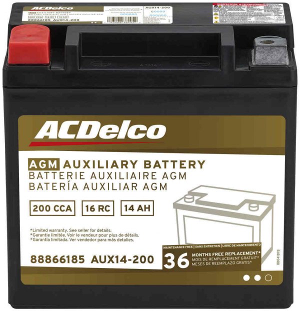 ACDelco® - Professional™ Auxiliary AGM 200 CCA Battery