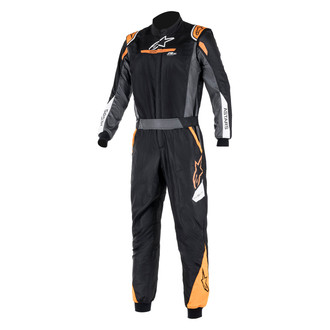 Alpinestars® - Atom Graphic FIA Black/Anthracite/Fluo Orange 44 Racing Suit