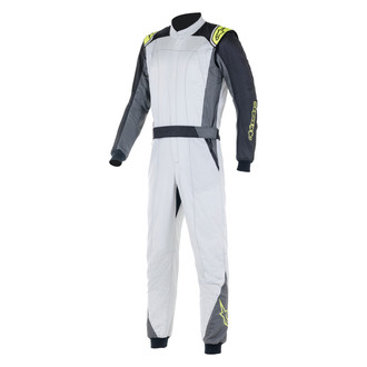 Alpinestars® - Atom FIA Silver/Anthracite/Fluo Yellow 58 Racing Suit