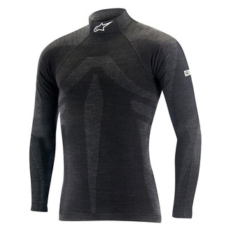 Alpinestars® - ZX Evo V2 Base Layer Top (X-Small/Small, Black/Gray)