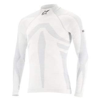 Alpinestars® - ZX Evo V2 Base Layer Top (X-Large/2X-Large, White/Gray)