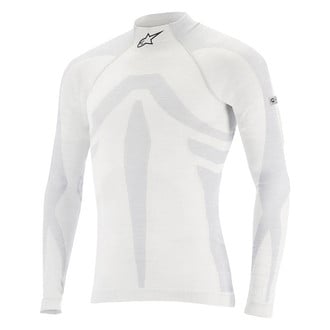 Alpinestars® - ZX Evo V2 Base Layer Top (X-Small/Small, White/Gray)
