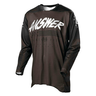 Answer Racing® - A21 Elite Redzone Men's Jersey (X-Large, Gravel/Black/Tar)