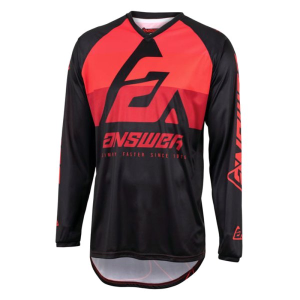 Answer Racing® - A23 Sync CC Men's Jersey (Medium, Red/Black)