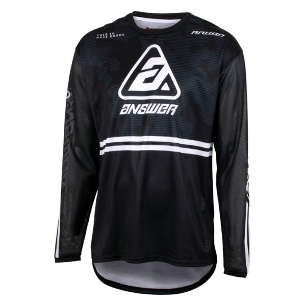 Answer Racing® - A23 Arkon Trials Men's Jersey (Medium, Black/White/Gray)