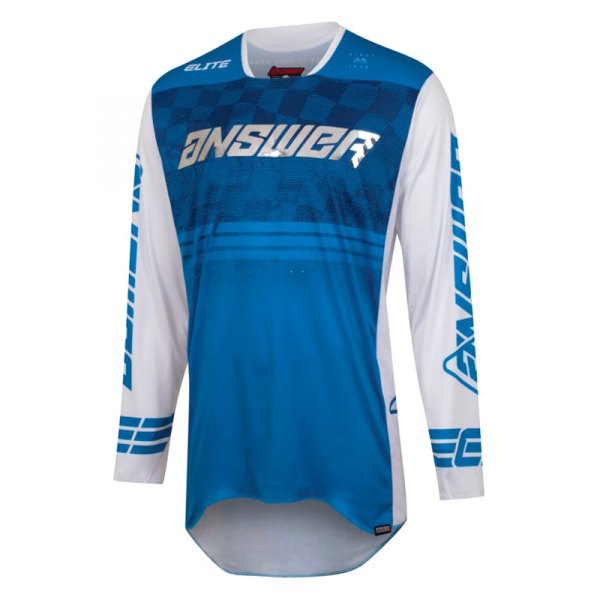 Answer Racing® - A23 Elite Finale Men's Jersey (Medium, Blue/White/Silver)