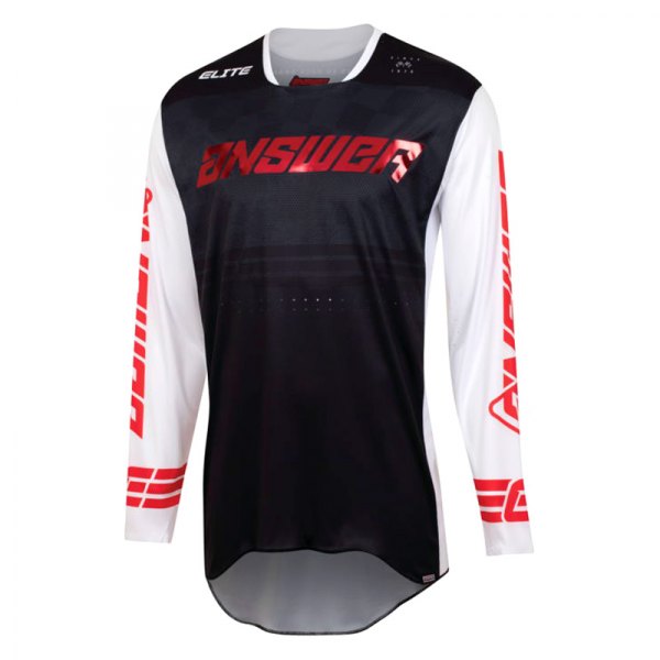 Answer Racing® - A23 Elite Finale Men's Jersey (X-Small, Black/White/Red)