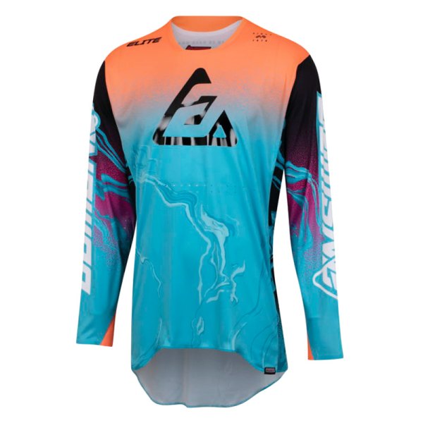 Answer Racing® - A23 Elite Fusion Men's Jersey (Medium, Astana/Hyper Orange/Rhodamine)