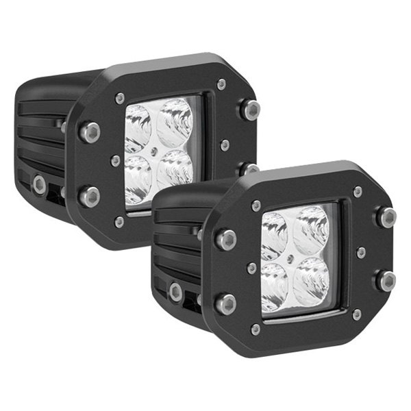 Aries® - Flush Mount 2" 2x12W Square Flood Beam LED Lights