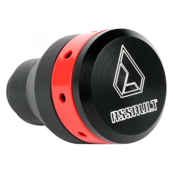 Assault® - Stealth Black/Canam Red Aluminum Shift Knob