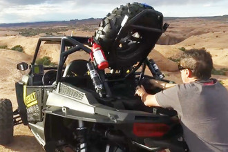 Assault Industries Spare Tire Rack For Polaris RZR UTV