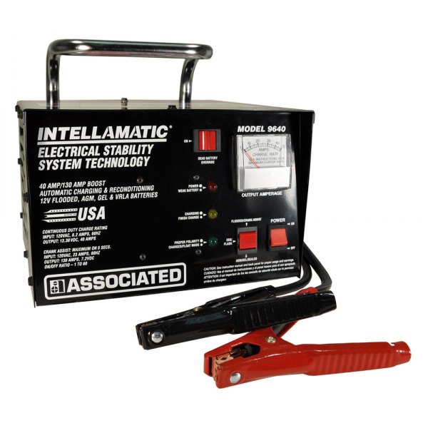 Associated Equipment® - Intellamatic™ 12 V Portable Battery Charger and Power Supply