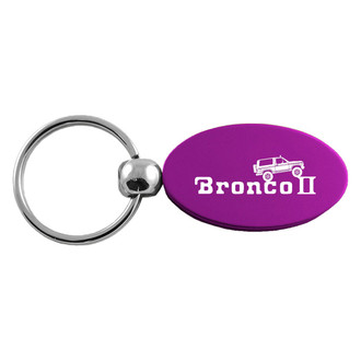 Autogold® - Bronco II Climbing Logo Oval Key Chain