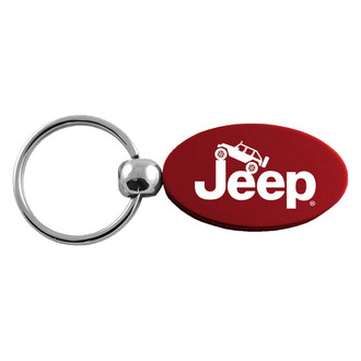 Autogold® - Jeep Climbing Logo Oval Key Chain
