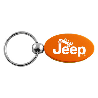 Autogold® - Jeep Climbing Logo Oval Key Chain
