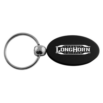 Autogold® - Longhorn Laramie Logo Oval Key Chain