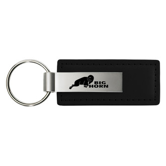 Autogold® - Big Horn Logo Leather Key Chain
