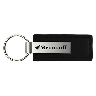 Autogold® - Bronco II Logo Leather Key Chain