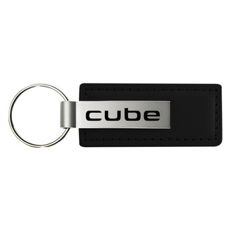 Autogold® - Cube Logo Leather Key Chain