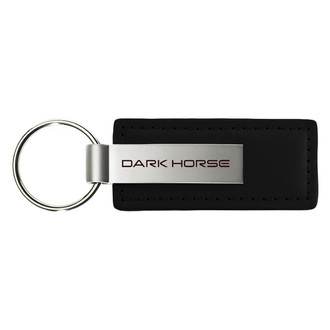 Autogold® - Dark Horse Logo Leather Key Chain
