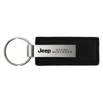 Autogold® - Grand Wagoneer Logo Leather Key Chain