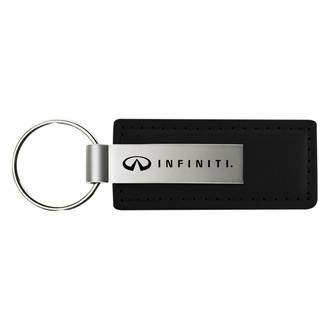 Autogold® - Infiniti Logo Leather Key Chain