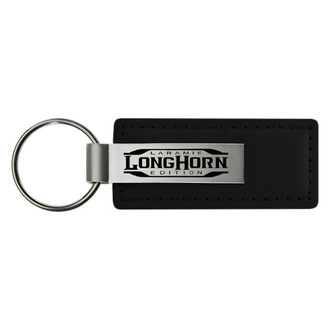 Autogold® - Longhorn Laramie Logo Leather Key Chain