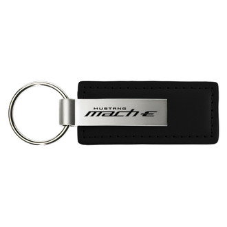 Autogold® - Mach-E Logo Leather Key Chain
