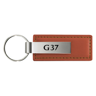 Autogold® - G37 Logo Brown Leather Key Chain
