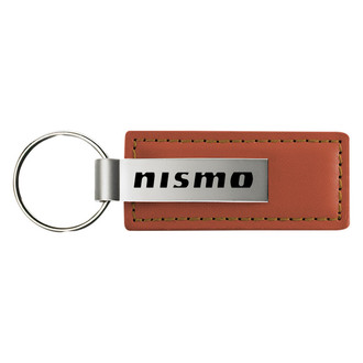 Autogold® - Nismo Logo Brown Leather Key Chain