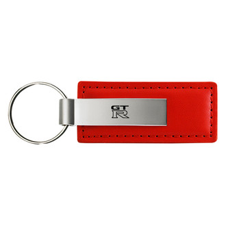 Autogold® - GTR Logo Red Leather Key Chain