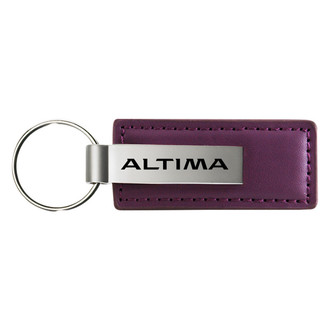 Autogold® - Altima Logo Purple Leather Key Chain