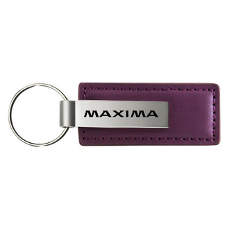 Autogold® - Maxima Logo Purple Leather Key Chain