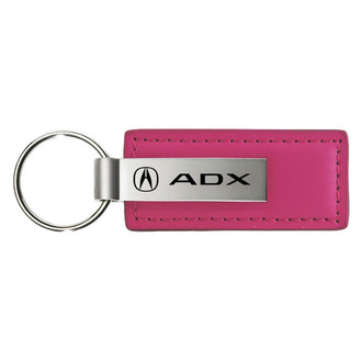 Autogold® - ADX Logo Pink Leather Key Chain