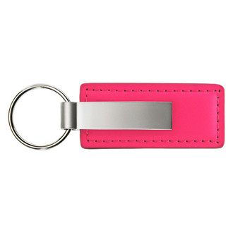 Autogold® - Blank Logo Pink Leather Key Chain