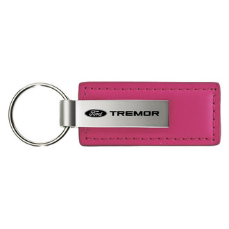 Autogold® - Tremor Logo Pink Leather Key Chain