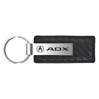 Autogold® - ADX Logo Black Carbon Fiber Leather Key Chain