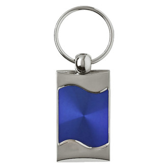 Autogold® - Blank Rectangular Wave Key Chain