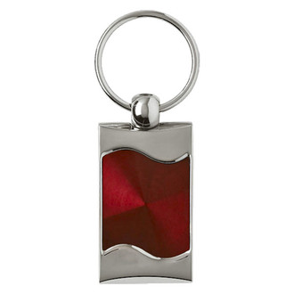 Autogold® - Blank Rectangular Wave Key Chain