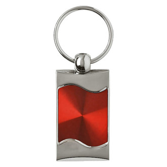 Autogold® - Blank Rectangular Wave Key Chain