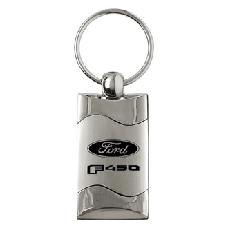 Autogold® - F-450 Logo Rectangular Wave Key Chain