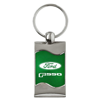 Autogold® - F-550 Logo Rectangular Wave Key Chain
