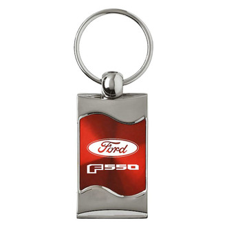 Autogold® - F-550 Logo Rectangular Wave Key Chain