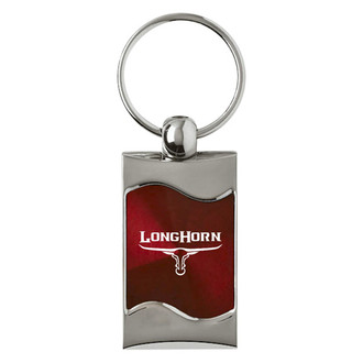 Autogold® - Longhorn Skull Rectangular Wave Key Chain